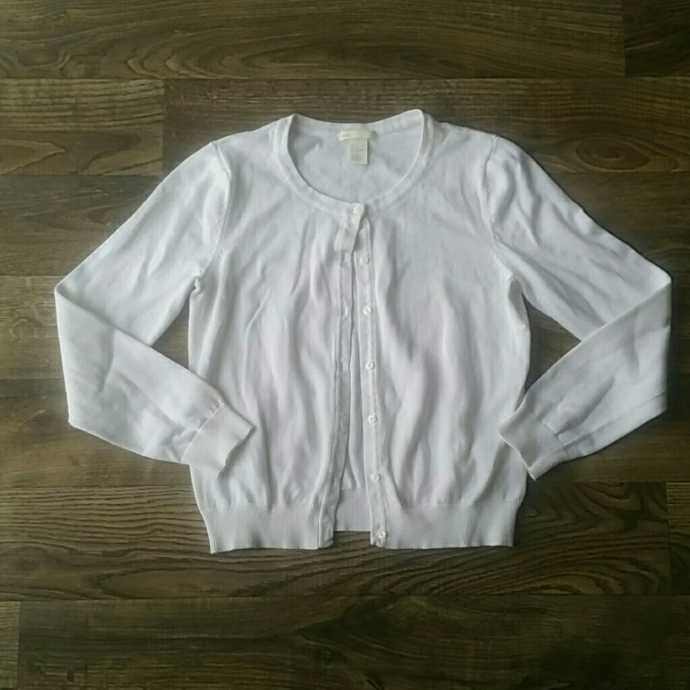 White cardigan